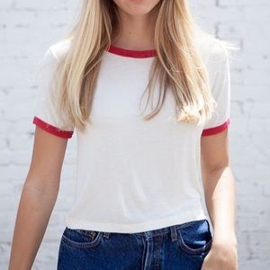 brandy melville red t shirt